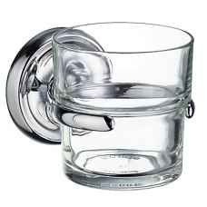 Smedbo Villa tumbler holder with glass tumbler 